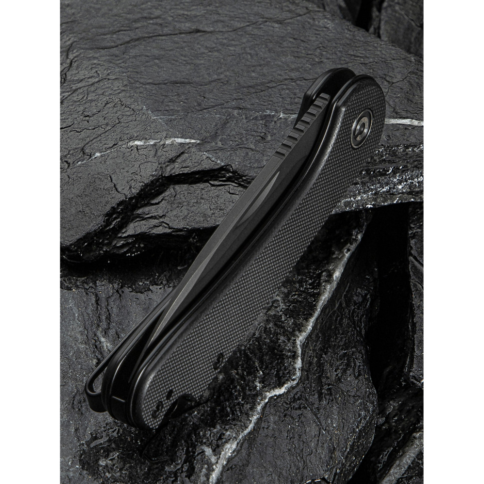 Нож складной карманный Civivi Elementum Slip Joint, (7.5 см) 14C28N / G10 черный