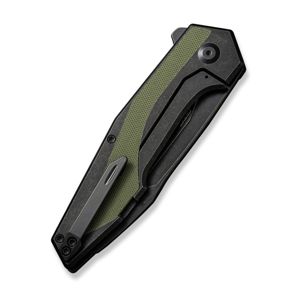 Ніж складаний туристичний Civivi Hypersonic, (9.4 см) 14C28N / Steel & G10 чорно-зелений