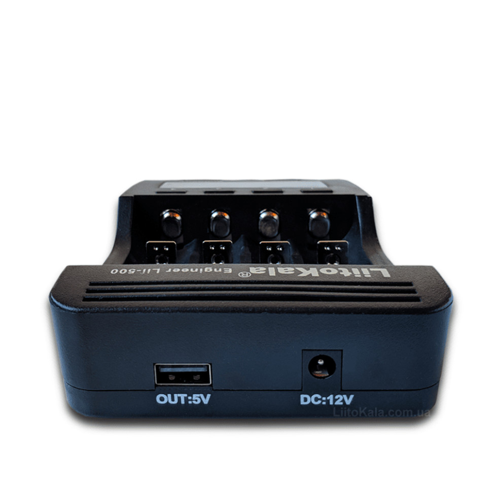 Зарядний пристрій Liitokala Lii-500, 4 канала, Ni-Mh/Li-ion, 220V/12V, Powerbank, Test, LCD, Box, фото 4