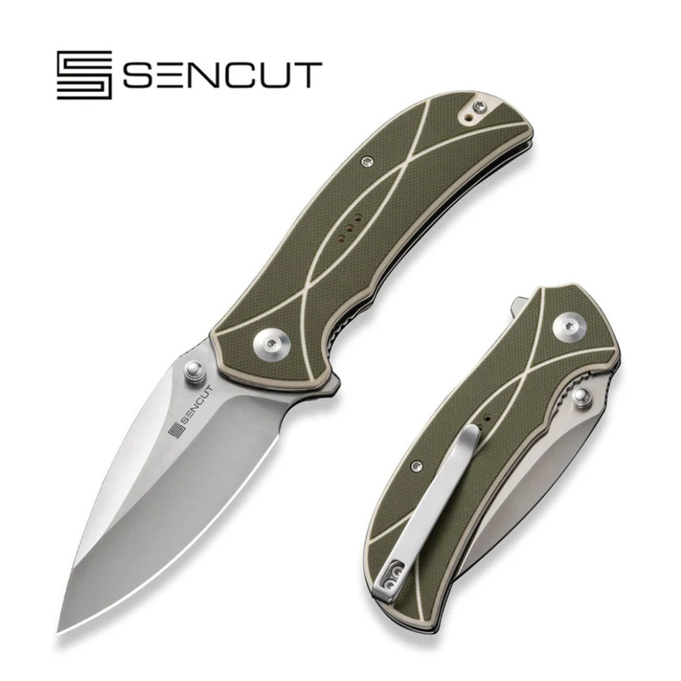 Нож складной туристический Sencut Hyrax, (8.4 см) 9Cr18MoV / G10 серый