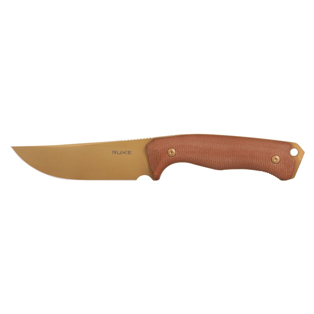 Нож охотничий с фиксированным клинком Ruike F186-MN, (11.8 см) D2 / Micarta коричневый