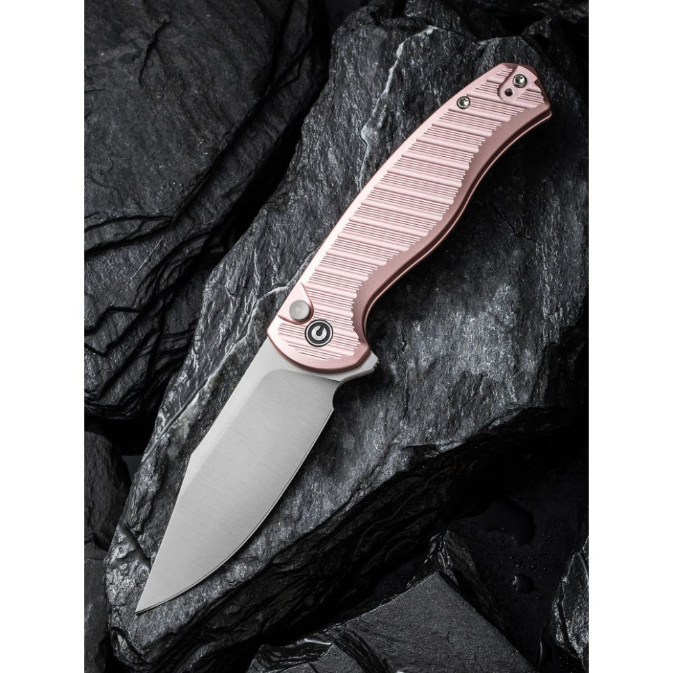 Нож складной туристический Civivi Stormhowl, (8.4 см) Nitro-V / Aluminum розовый