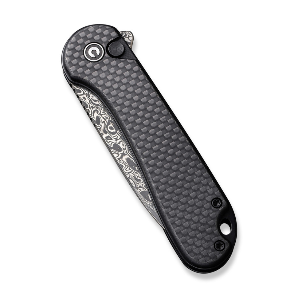 Ніж складаний кишеньковий Civivi Elementum II, (7.5 см) Damascus / Carbon Fiber & G10