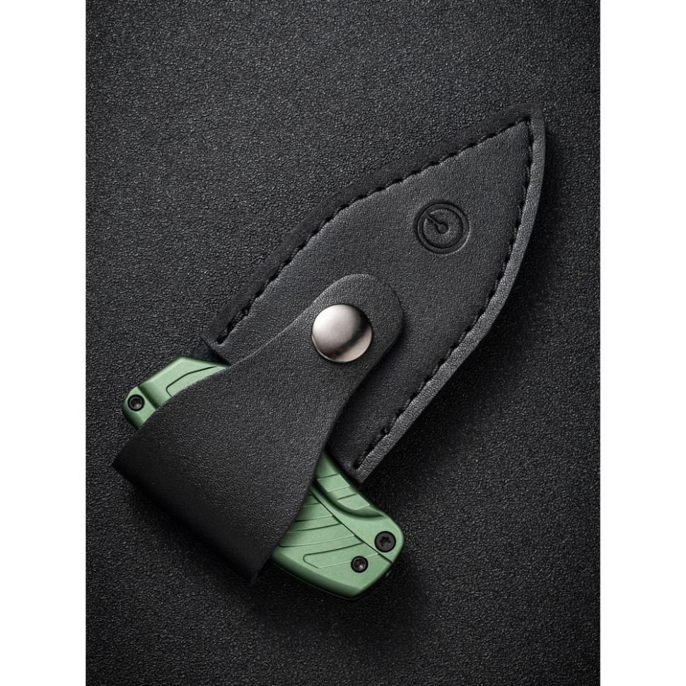 Ніж фіксований кишеньковий Civivi Typhoeus , (5.8 см) 14C28N / Aluminum зелений з чохлом