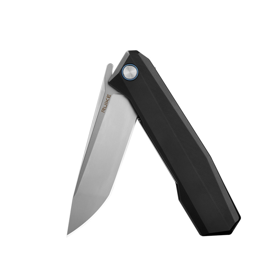 Ніж складаний туристичний Ruike P166-AB, (9.2 см) 14C28N / Aluminum чорний, фото 6