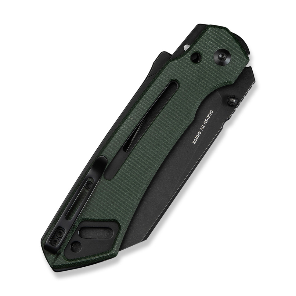 Ніж складаний тактичний Civivi Buster FG, (10.7 см) Nitro-V / Micarta темно-зелений, фото 5