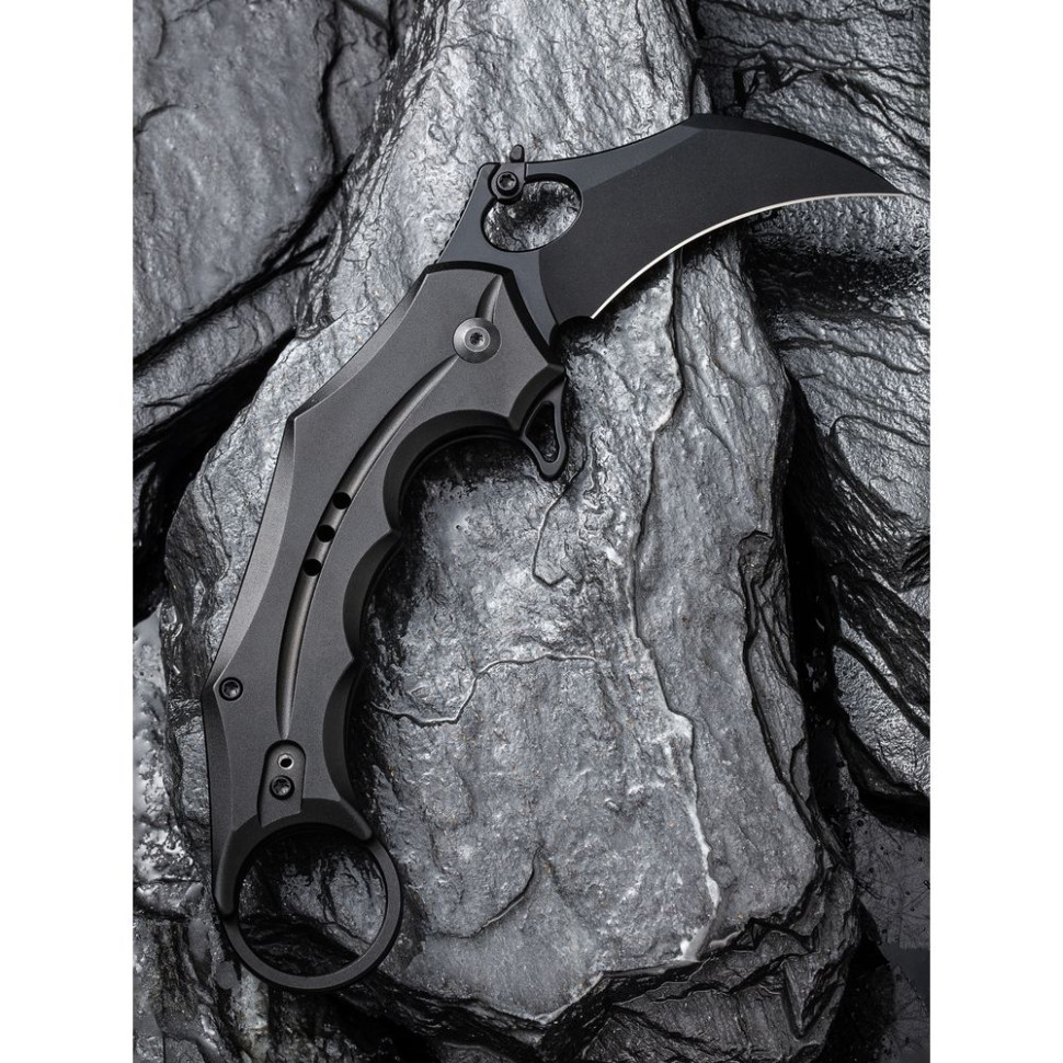 Нож складной карманный Civivi Incisor II, (5.1 см) Nitro-V / Aluminum черный
