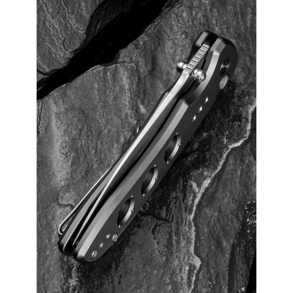 Нож складной туристический Civivi Hyperpulse, (8.9 см) 14C28N / Aluminum серый