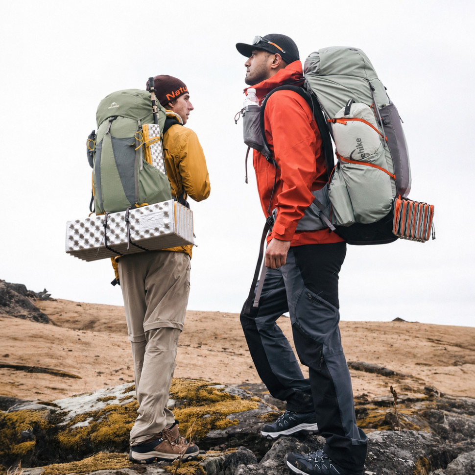 Рюкзак туристический Naturehike Seek-wind Pro Series CNK2650XB017, 65+5 л, WR, зеленый
