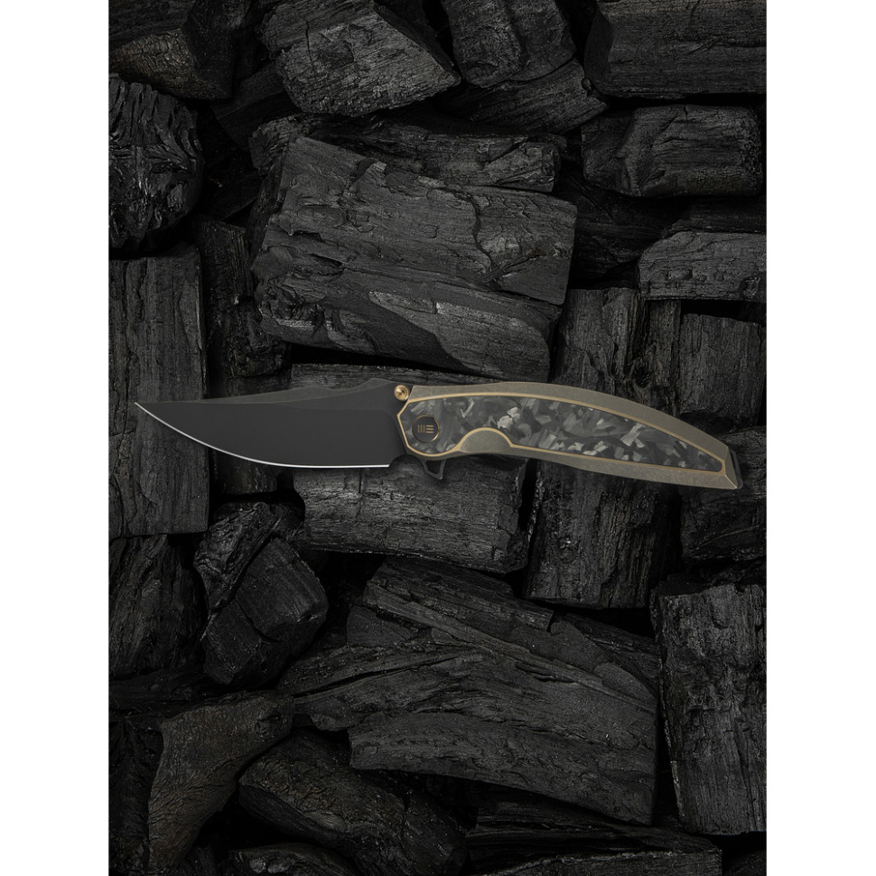 Ніж складаний мисливський Weknife Quinseris, (10,1 см) Bohler M390 / Titanium бронзовий