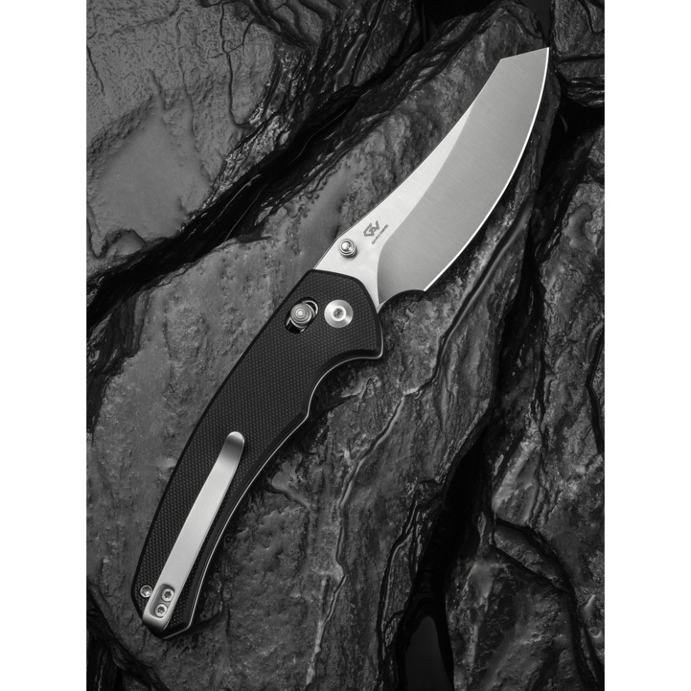 Ніж складаний туристичний Civivi Sixgill, (8.7 см) Nitro-V / G10 чорний, фото 11