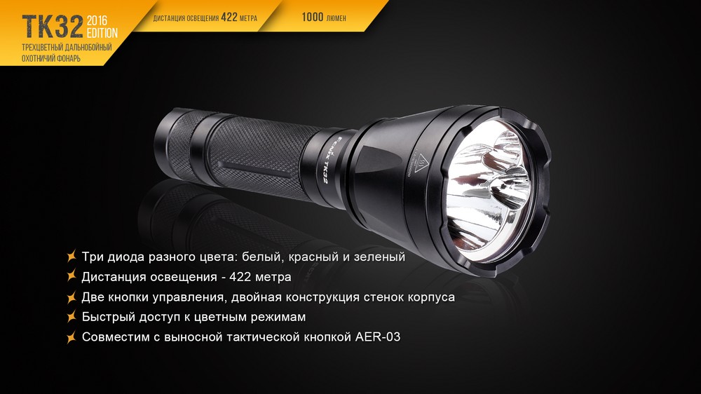 Ліхтар ручний Fenix TK32 2016