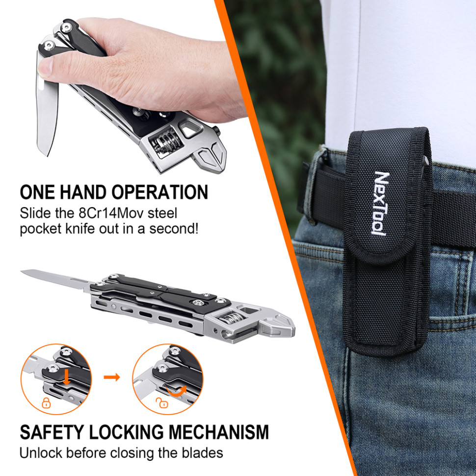 Мультитул NexTool Wrench W4, фото 7