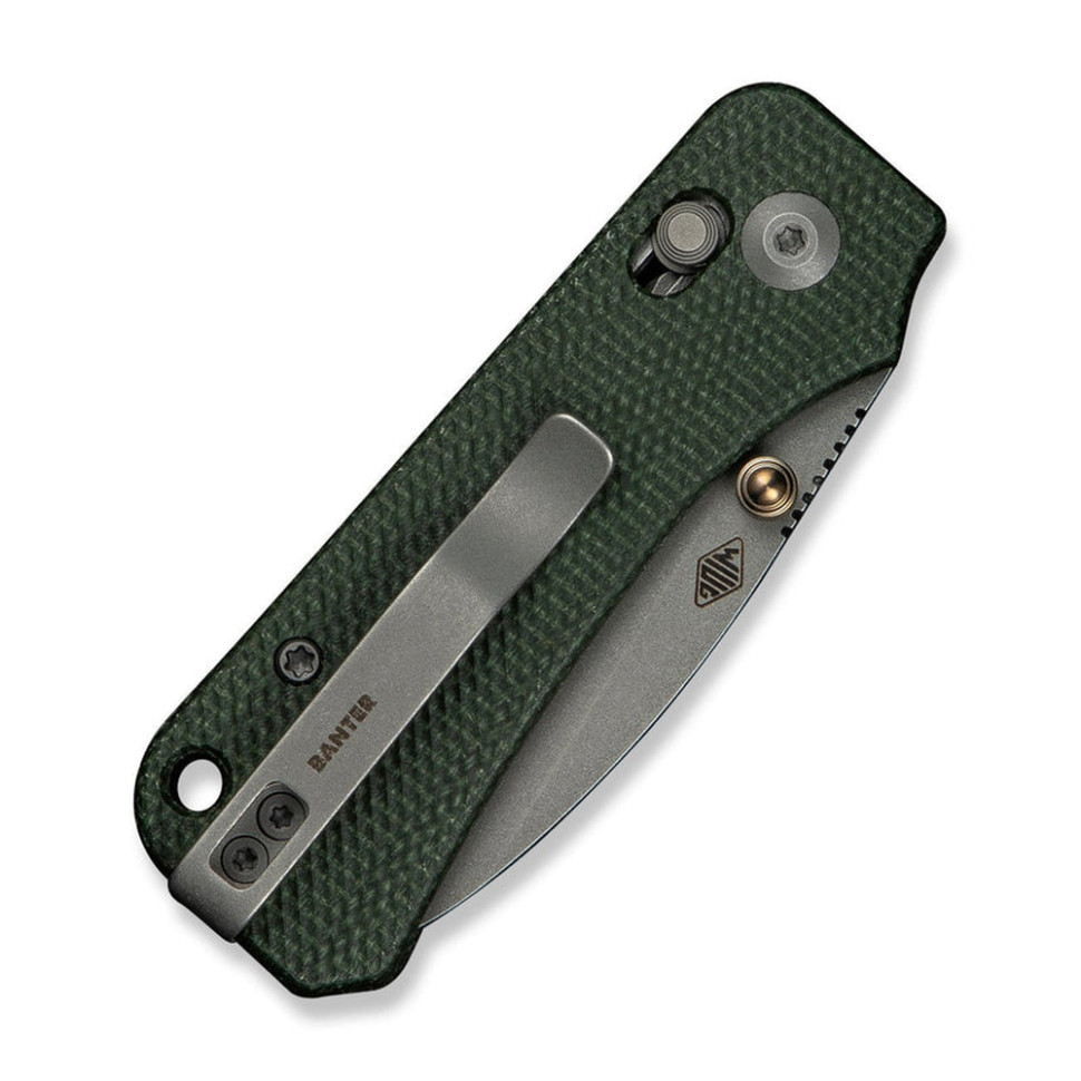 Ніж складаний кишеньковий Civivi Baby Banter 2, (5.9 см) Nitro-V / Micarta темно-зелений, фото 6