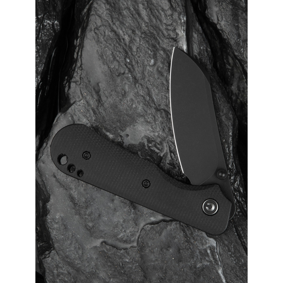 Ніж складаний кишеньковий Civivi Crabby, (6.9 см) 14C28N / Micarta чорний