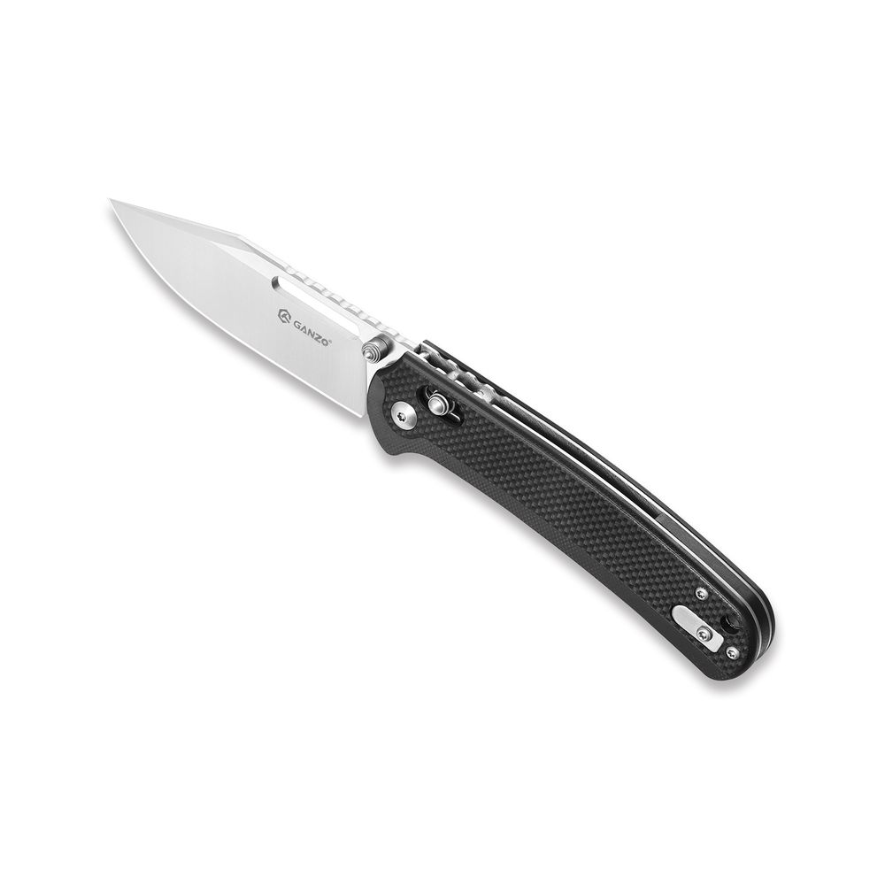Ніж складаний туристичний Ganzo G768 (8.8 см) D2 / G10 чорний, фото 5