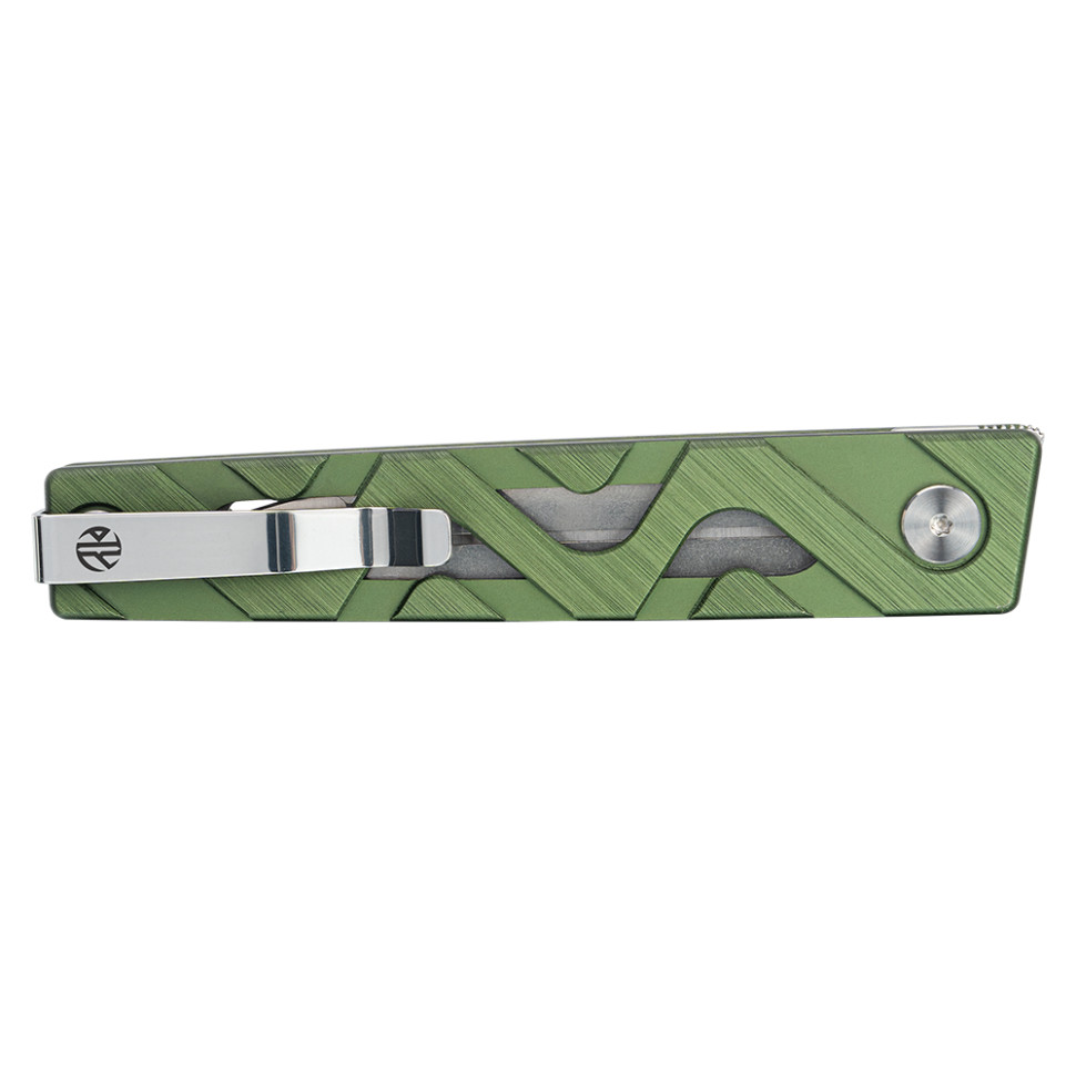 Ніж складаний туристичний Ruike P878-AG, (8.7 см) 14C28N / 6063Aluminum зелений, фото 8