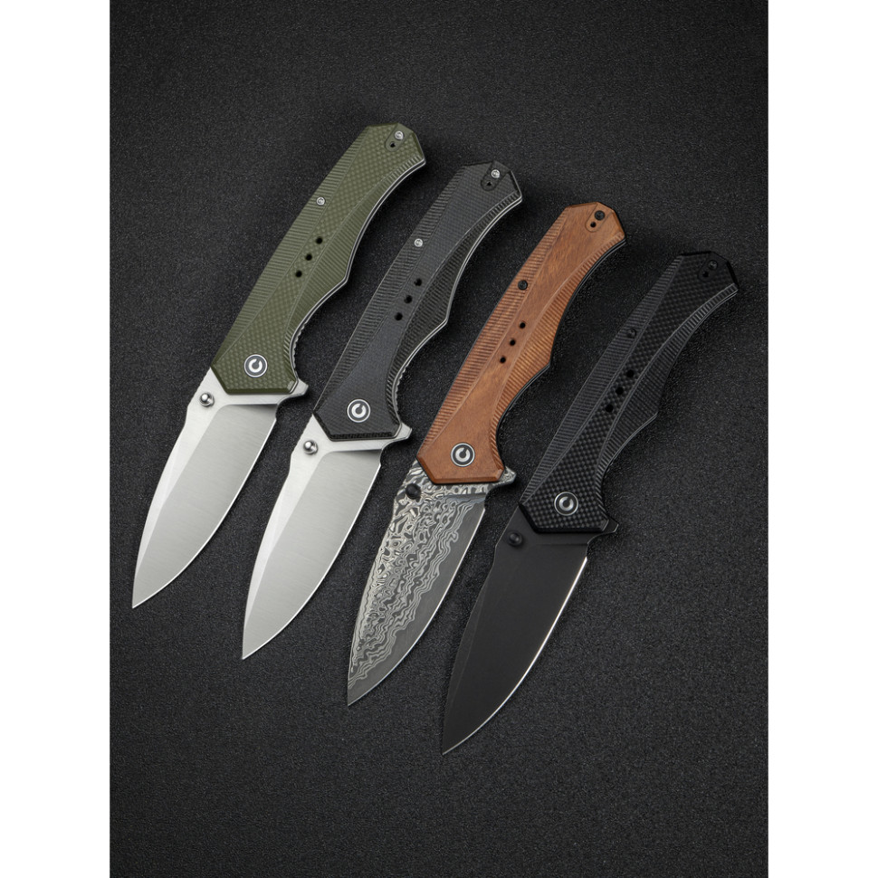 Ніж складаний туристичний Civivi Photonix, (9.4 см) Damascus / Guibourtia Wood, фото 19