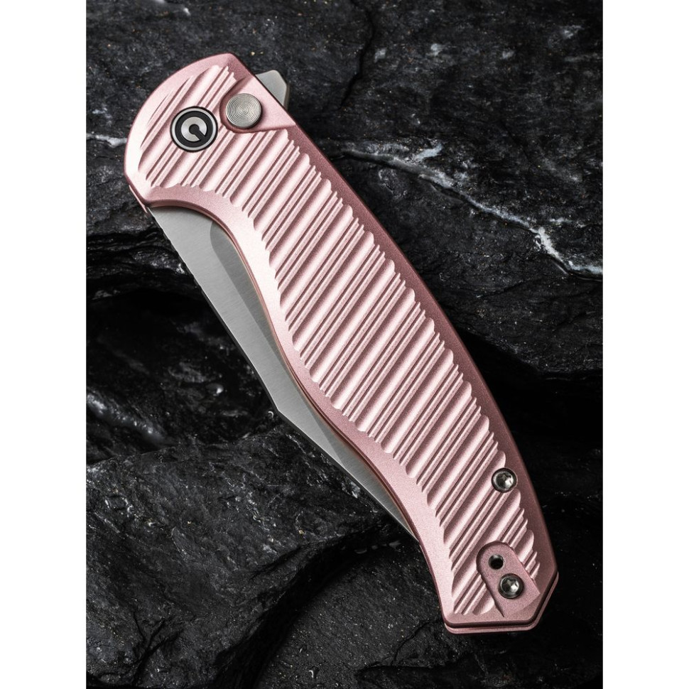 Нож складной туристический Civivi Stormhowl, (8.4 см) Nitro-V / Aluminum розовый