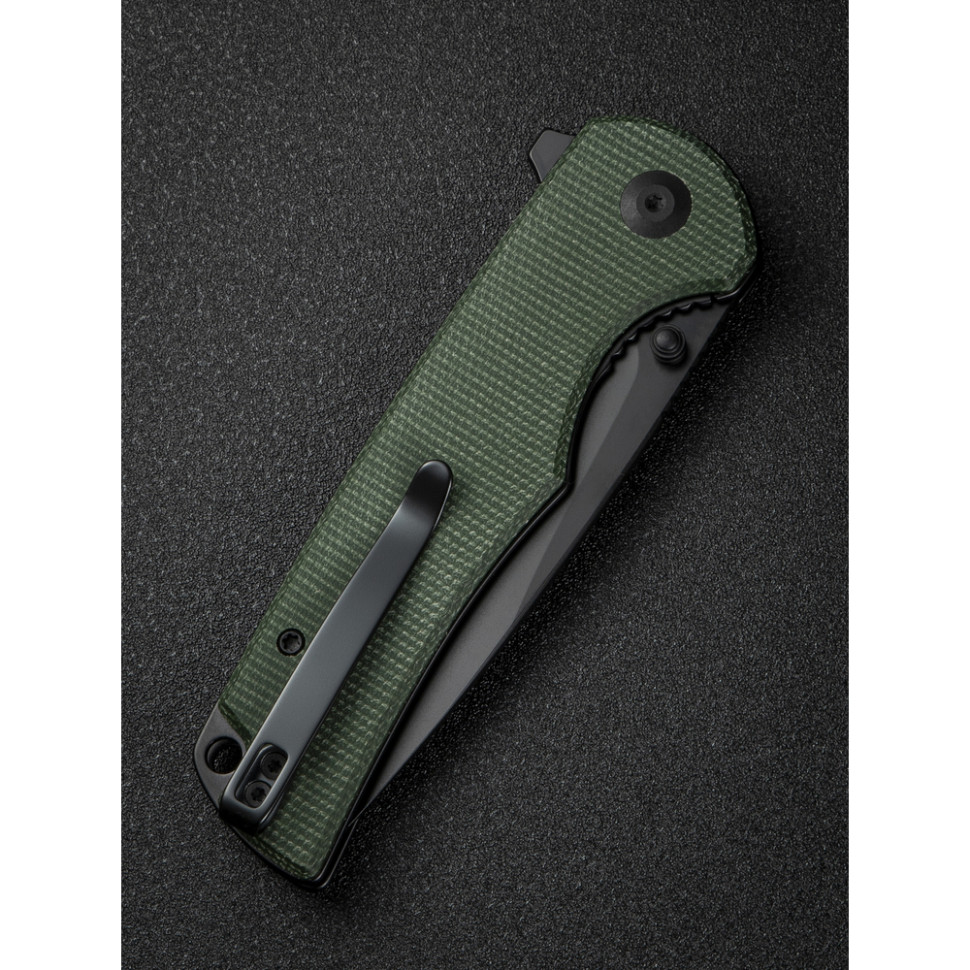 Нож складной туристический Sencut Praktisk, (9.1 см) 9Cr18MoV / Micarta темно-зеленый