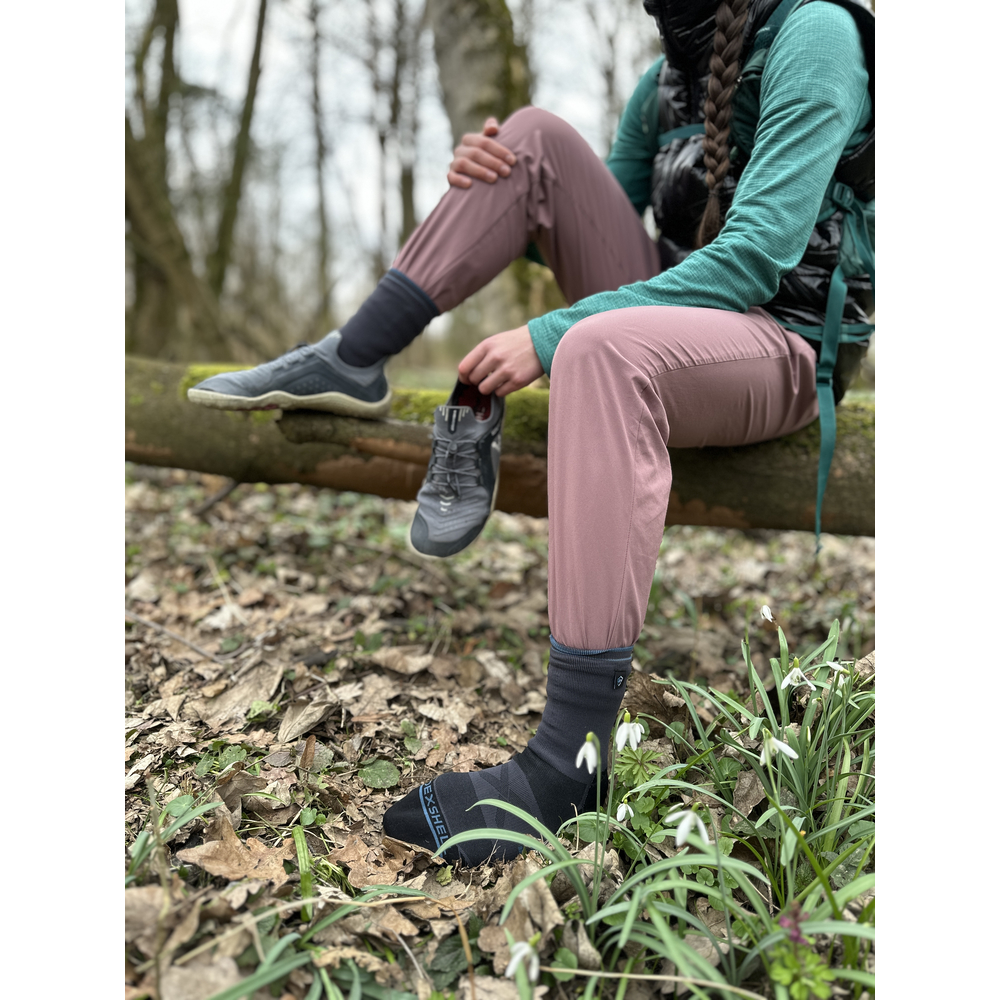 Шкарпетки водонепроникні Dexshell Running Lite 2.0 Socks, сірі, розмір XL (47-49)