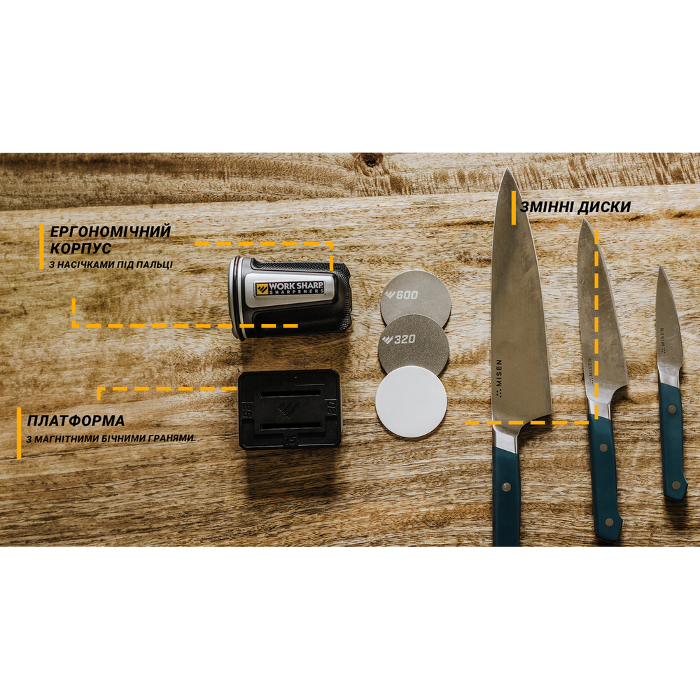 Work Sharp Точилка механічна Rolling Knife Sharpener WSKTNRKS-I, фото 36