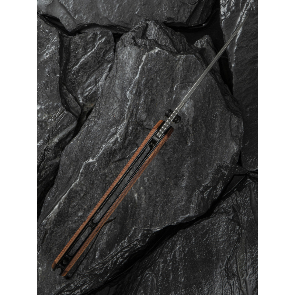 Ніж складаний туристичний Civivi Photonix, (9.4 см) Damascus / Guibourtia Wood, фото 16