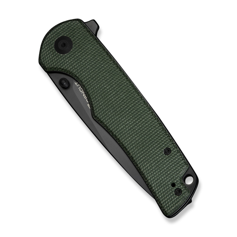 Нож складной туристический Sencut Praktisk, (9.1 см) 9Cr18MoV / Micarta темно-зеленый
