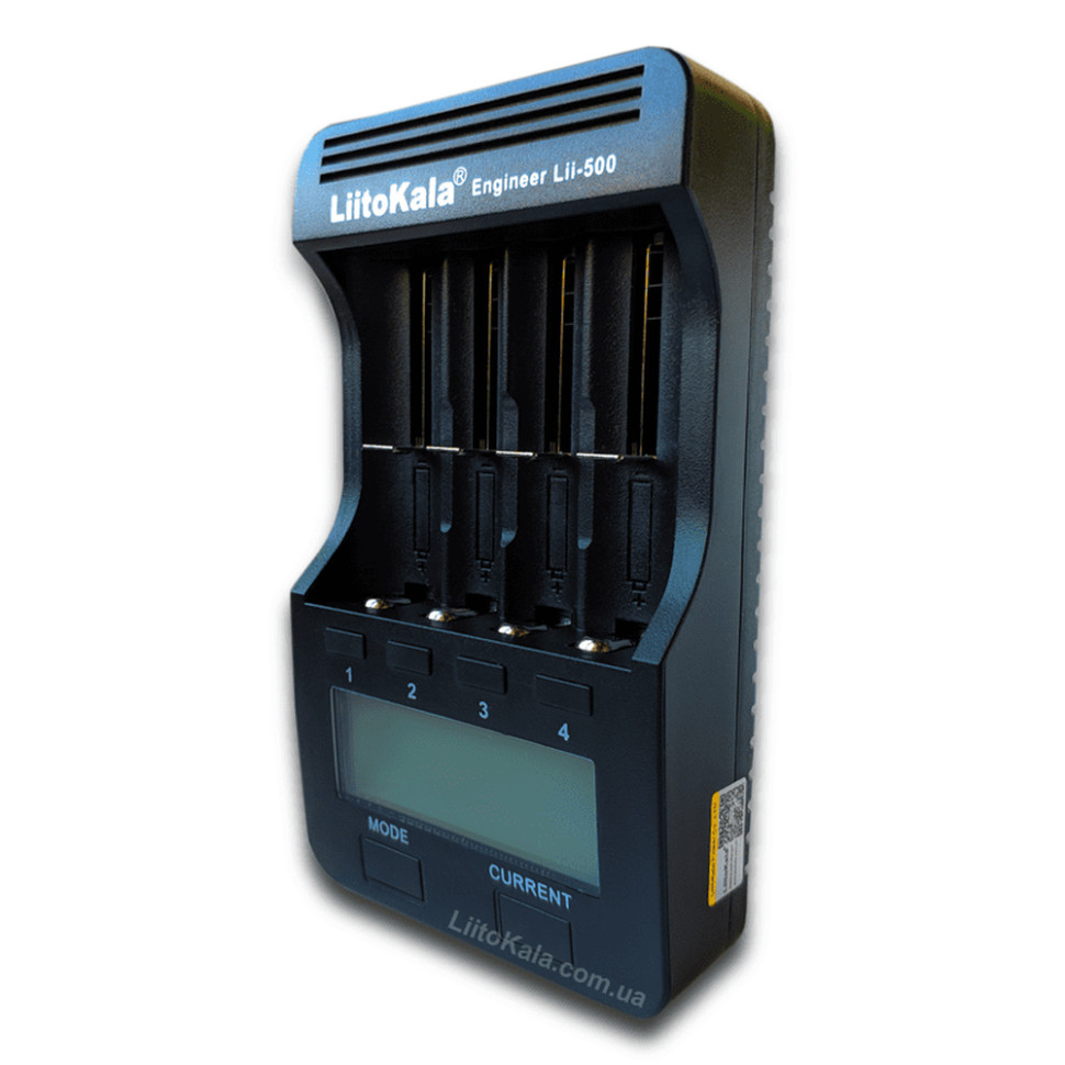 Зарядний пристрій Liitokala Lii-500, 4 канала, Ni-Mh/Li-ion, 220V/12V, Powerbank, Test, LCD, Box, фото 2
