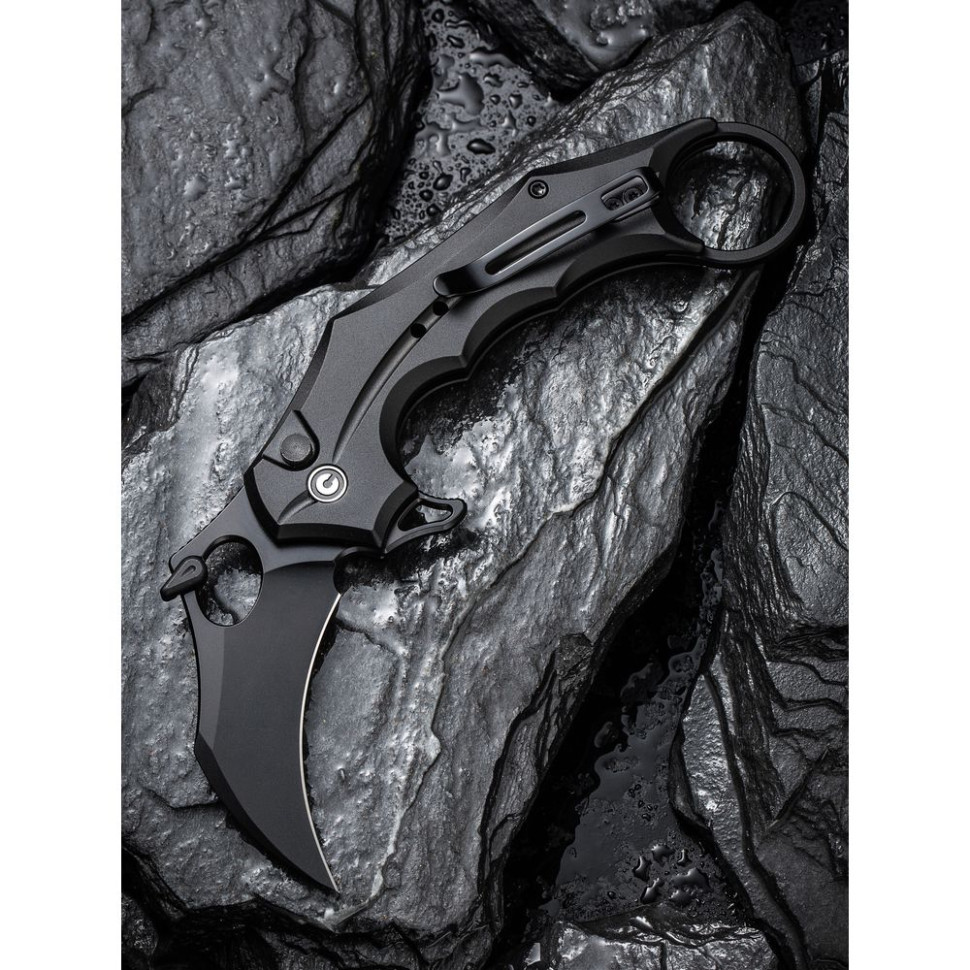 Нож складной карманный Civivi Incisor II, (5.1 см) Nitro-V / Aluminum черный