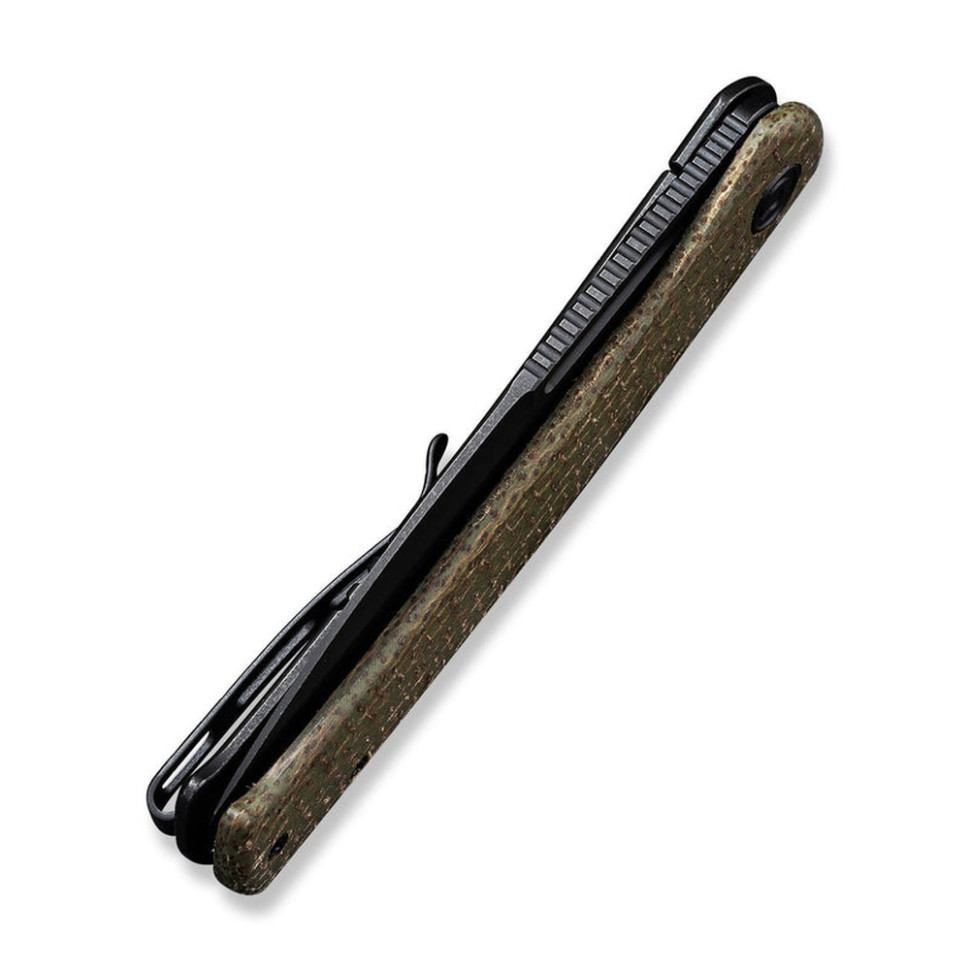 Нож складной туристический Civivi Cetos, (8.8 см) 14C28N / Micarta & Stainless коричневый
