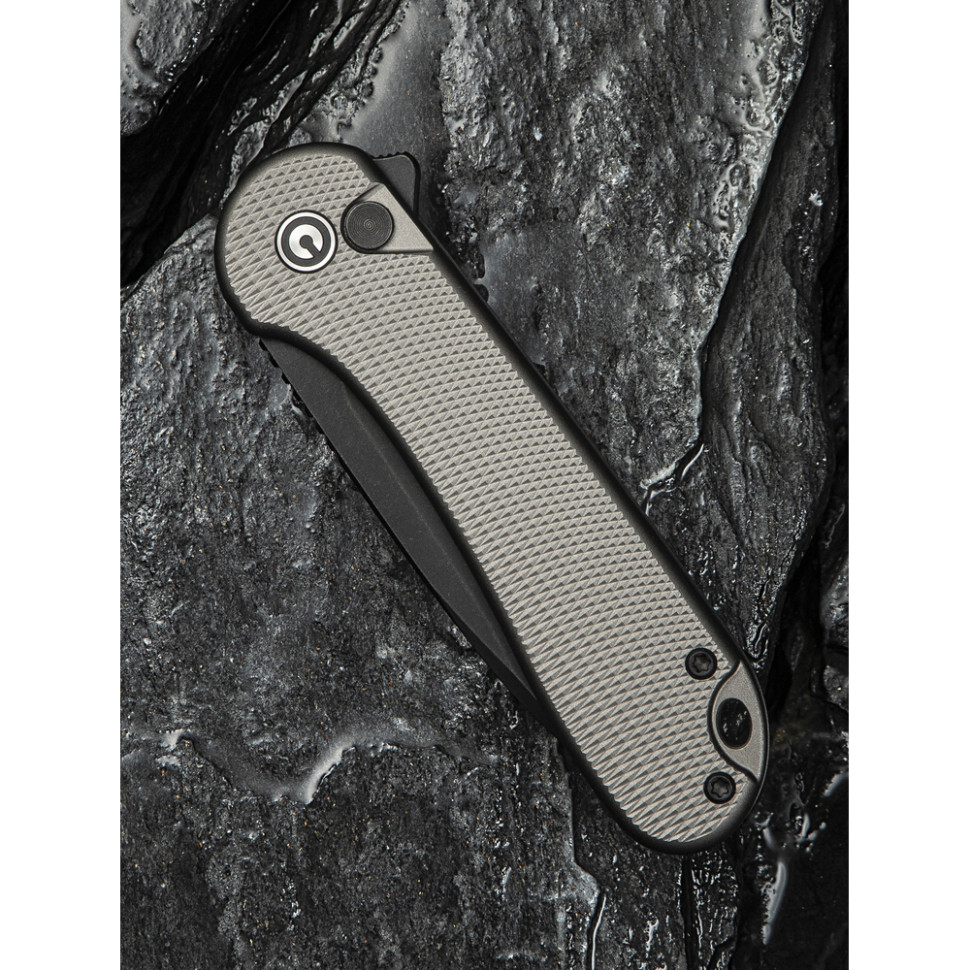 Ніж складаний кишеньковий Civivi Elementum II, (7.5 см) Nitro-V / Aluminum сірий, фото 13