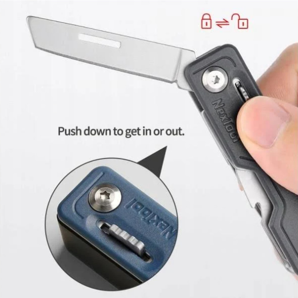 Мультитул NexTool Multi Functional Knife, синій, фото 6