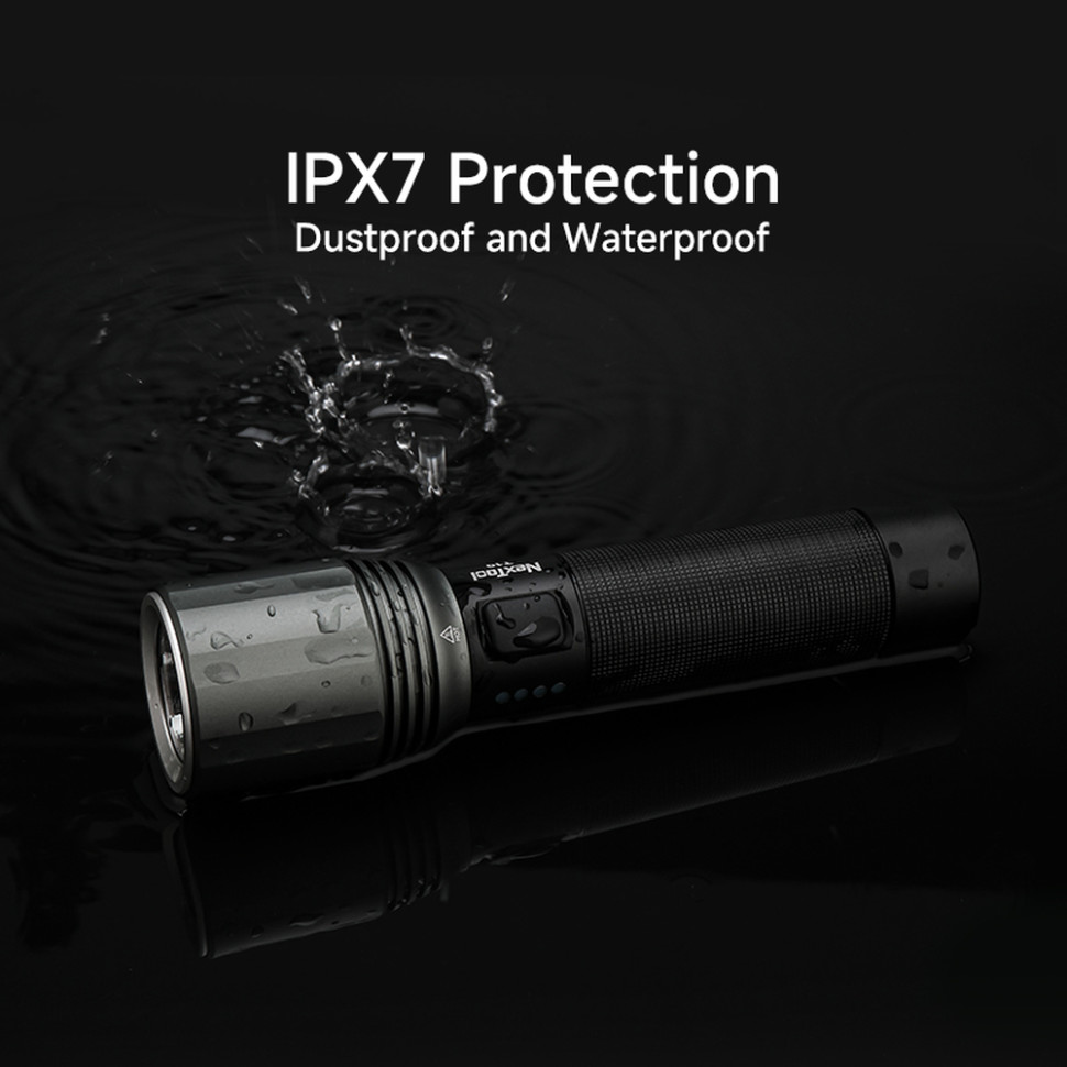 Ліхтар ручний NexTool Flashlight T10, 2000 лм, алюмінієвий корпус, фото 10