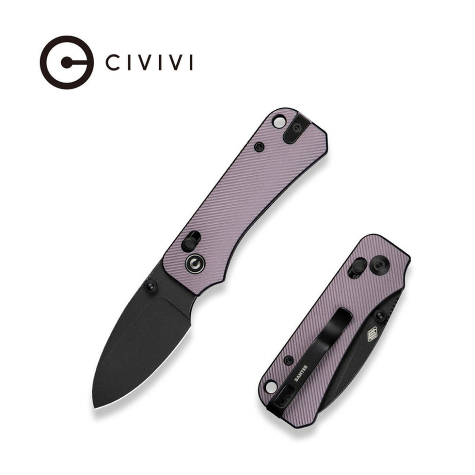Нож складной карманный Civivi Baby Banter 2, (5.9 см) Nitro-V / Aluminum фиолетовый