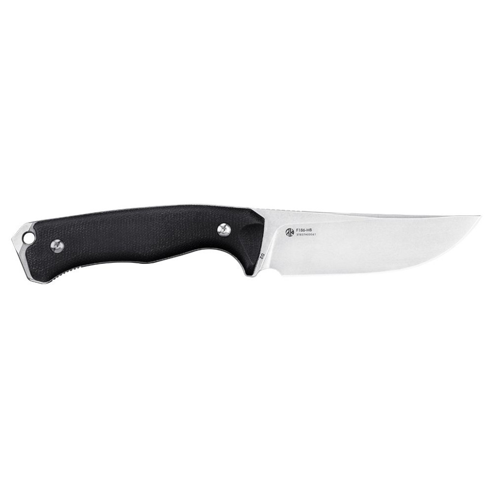 Нож охотничий с фиксированным клинком  Ruike F186-MB, (11.8 см) D2 / Micarta черный