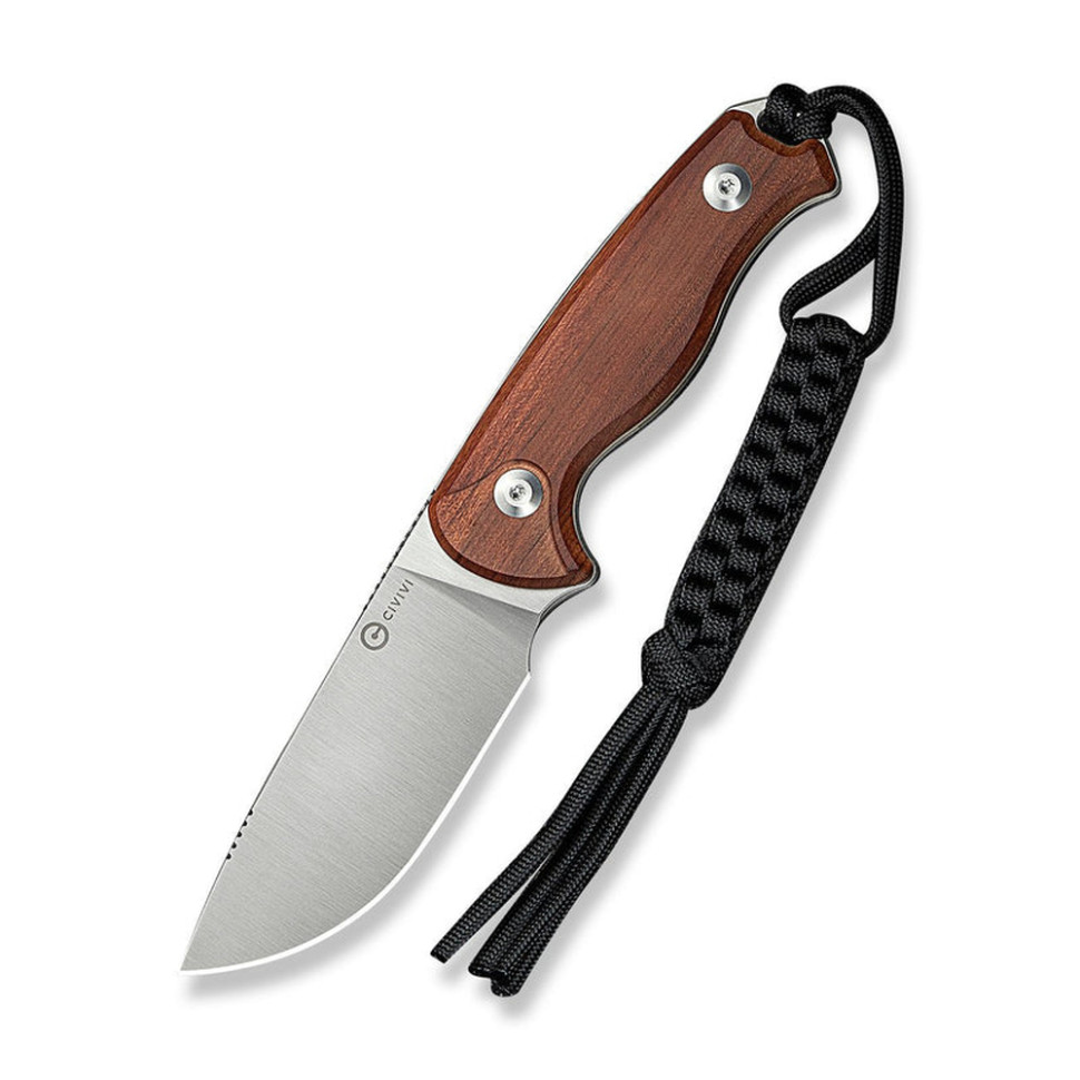 Ніж фіксований тактичний Civivi Timberbark, (8.1 см) 14C28N / Guibourtia Wood