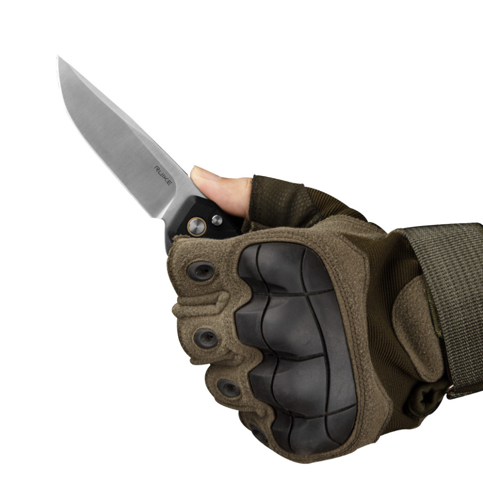Нож складной туристический Ruike P873-MB, (8.8 см)14C28N / G10 черный