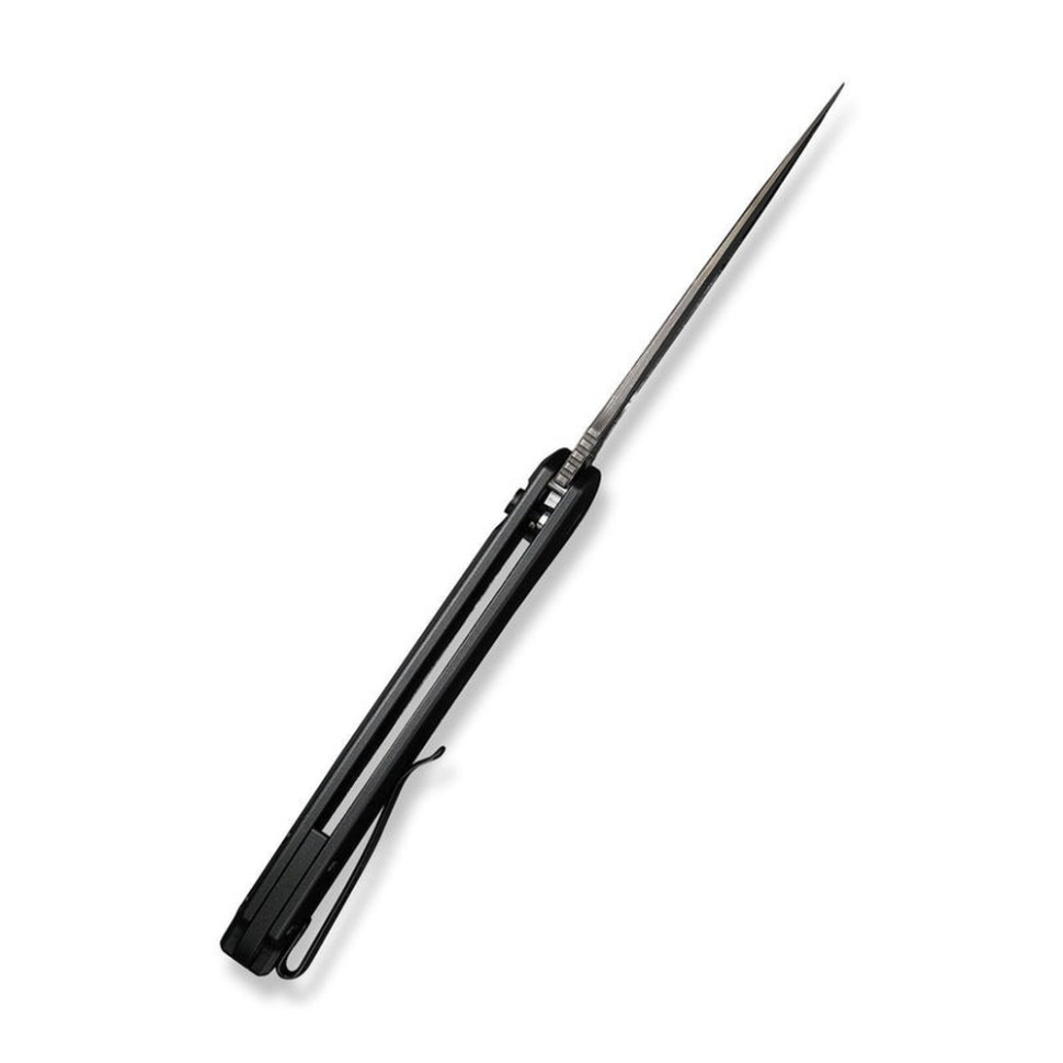 Ніж складаний туристичний Civivi Praxis, (9.5 см) Damascus / Aluminum чорний