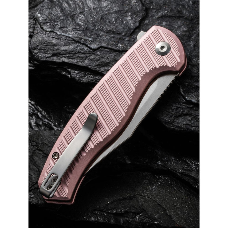 Нож складной туристический Civivi Stormhowl, (8.4 см) Nitro-V / Aluminum розовый