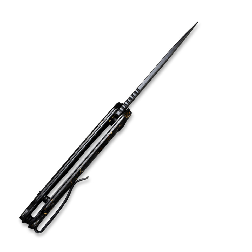 Нож складной карманный Civivi Elementum, (7.5 см) Damascus / Carbon Fiber серый