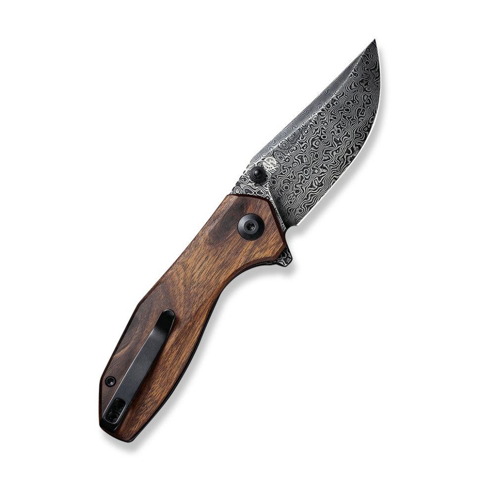 Нож складной карманный Civivi ODD 22, (7.5 см) Damascus / Guibourtia Wood