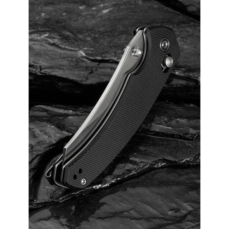 Ніж складаний туристичний Civivi Sixgill, (8.7 см) Nitro-V / G10 чорний, фото 15