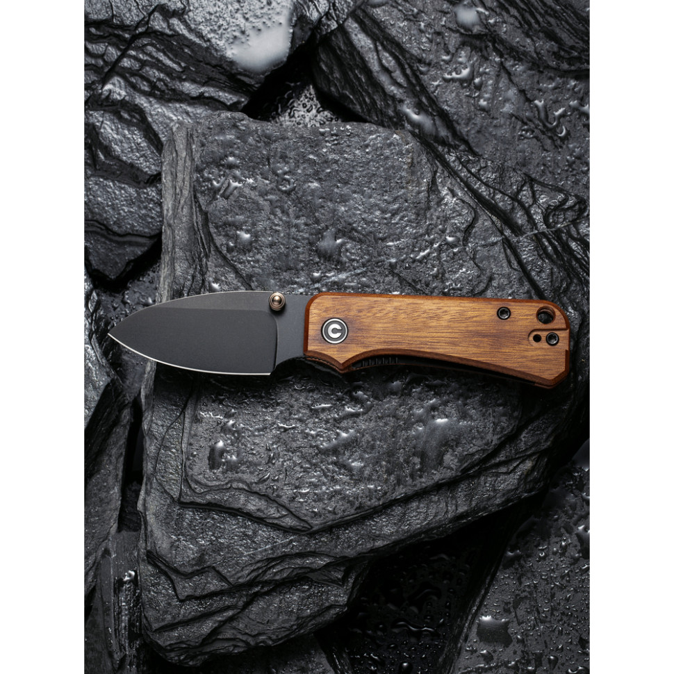 Ніж складаний кишеньковий Civivi Baby Banter, (5.9 см) Nitro-V / Guibourtia Wood