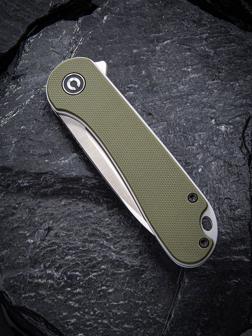 Нож складной карманный Civivi Elementum, (7.5 см) D2 / G10 оливковый