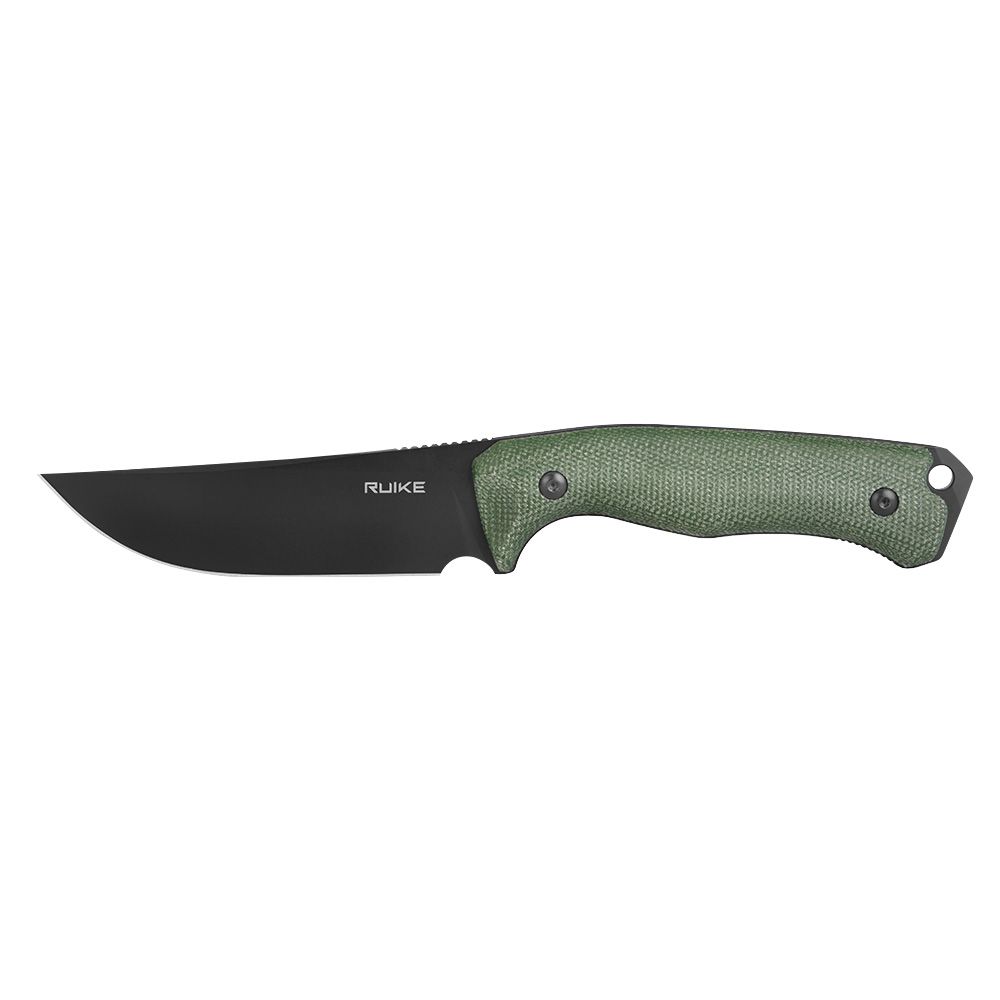Нож охотничий с фиксированным клинком  Ruike F186-MG, (11.8 см) D2 / Micarta зеленый