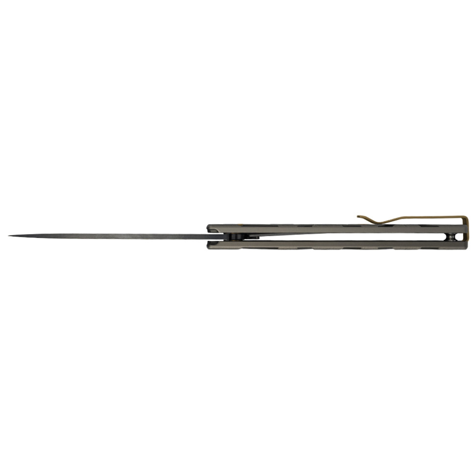 Нож складной туристический Ruike P878-AK, (8.7 см) 14C28N / 6063Aluminum серый