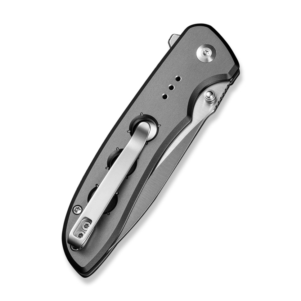 Нож складной туристический Civivi Hyperpulse, (8.9 см) 14C28N / Aluminum серый