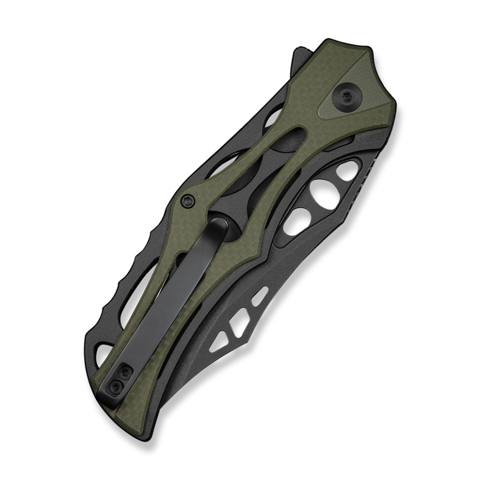 Ніж складаний туристичний Civivi Biophase, (8.9 см) Nitro-V / Aluminum & G10 чорно-зелений, фото 5