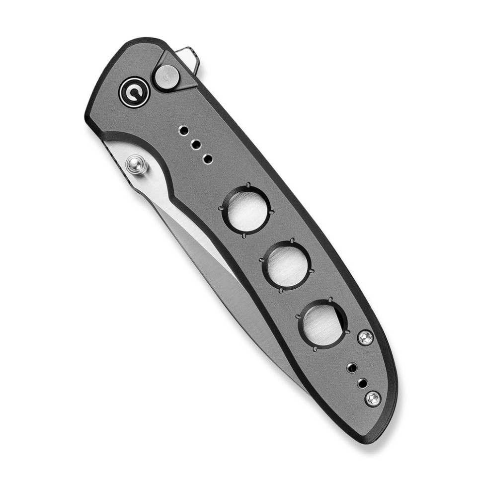 Нож складной туристический Civivi Hyperpulse, (8.9 см) 14C28N / Aluminum серый